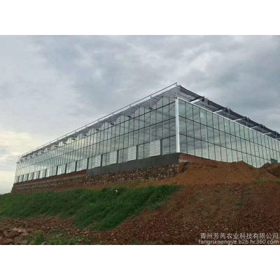 新型环保温室大棚建造厂家，芳芮农业玻璃温室大棚，智能化农业大棚，园艺温室