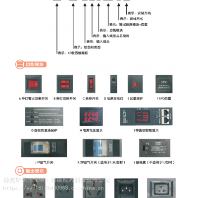 PDU机柜插座 1U双排型材系列