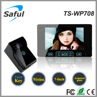 saful 7寸家用无线可视门铃TS-WP708 智能家居带防拆报警 移动侦测拍照