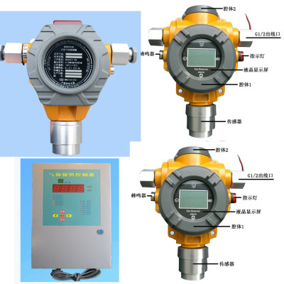 如特安防 发电厂氢气浓度报警器氢气气体报警器固定式可燃气体探测器值智能检测